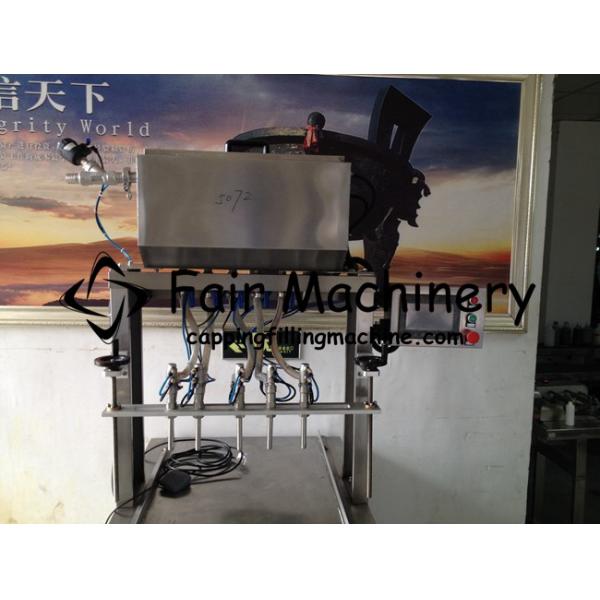 2Kw 1L Perfume Filling Machine , 80BPM Semi Automatic Water Bottle Filling Machine