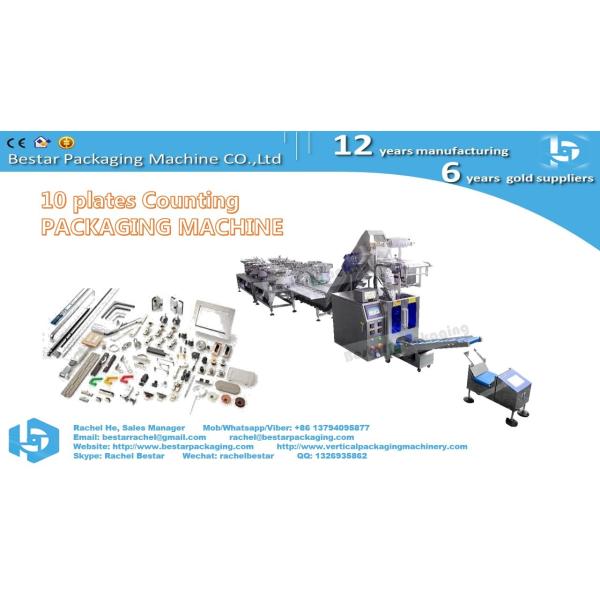 Bestar hardware counting packaging machine new design 8 hoppers bucket conveyor
