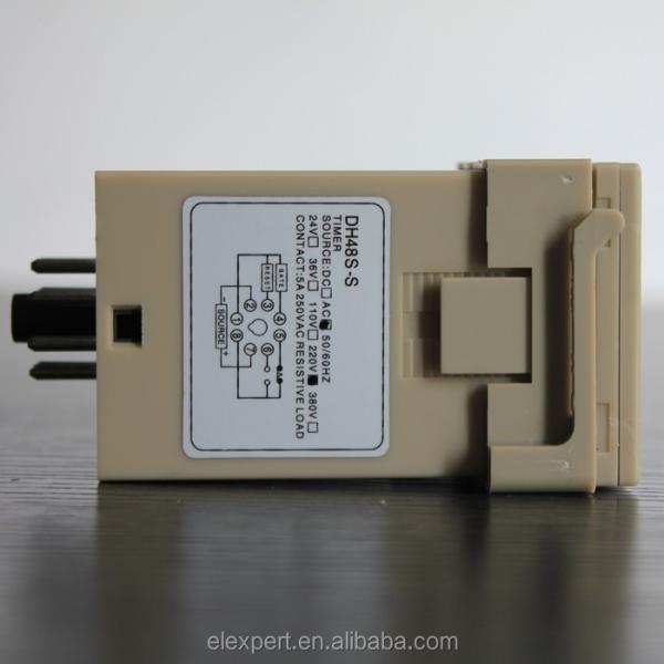 DH48S-S high quality AC 220V repeat cycle SPDT time relay with socket DH48S series 220VAC delay timer with base