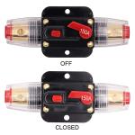 Overload Protection Fuse Holder Circuit Breaker ABS 150A IP67 Resettable