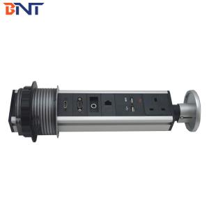 multiple function universal electrical plug socket for meeting table