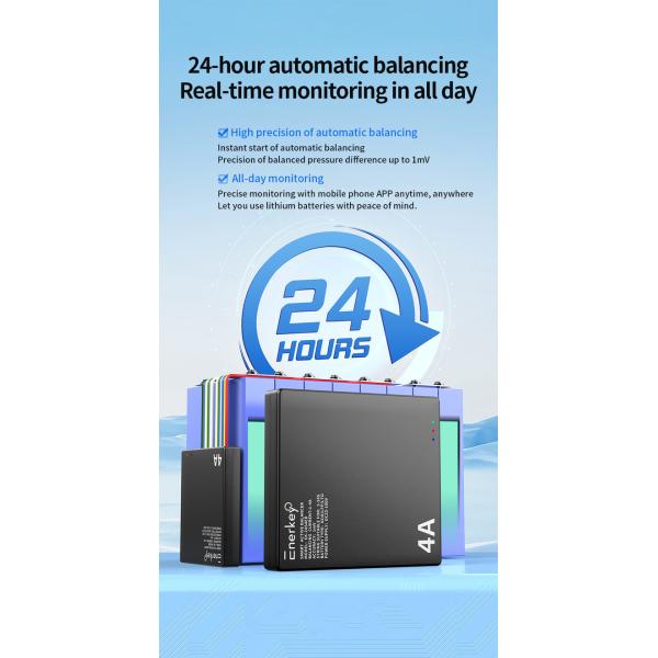 Enerkey 4A 24S LTO Smart Battery Balancer Lifepo4/Li-ion Smart Battery Cell Balancer