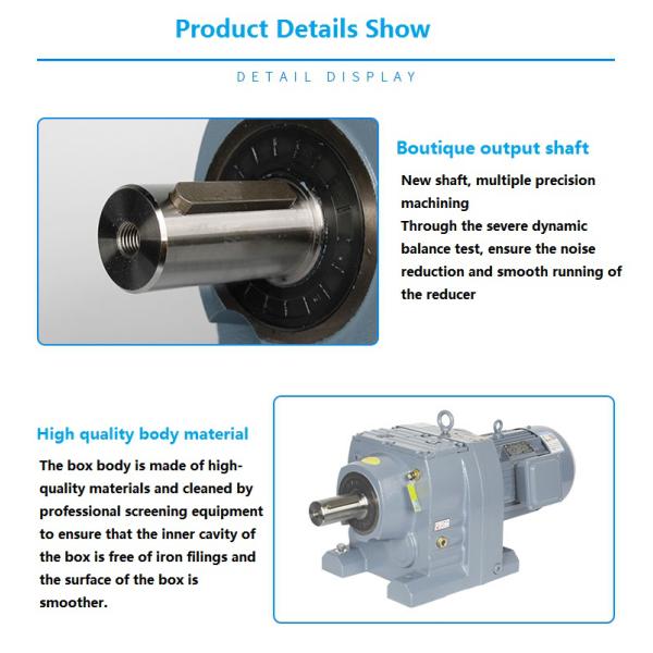 RF Series Transmission Worm Helical Bevel Gearbox Reducer Electric Motor