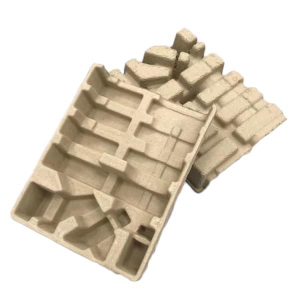 Recyclable Bagasse Pulp Tray Custom Corrugated Trays 1.5mm Thickness