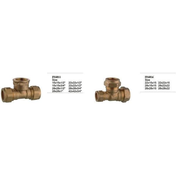 Copper Core Forged Brass Pipe Fittings Compression Pipe Cap BS864-2 Standard