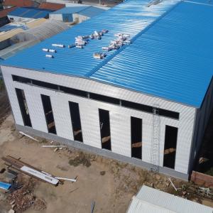 China Lightweight Galvanized Steel Warehouse Prefab Q235B Q355B on sale