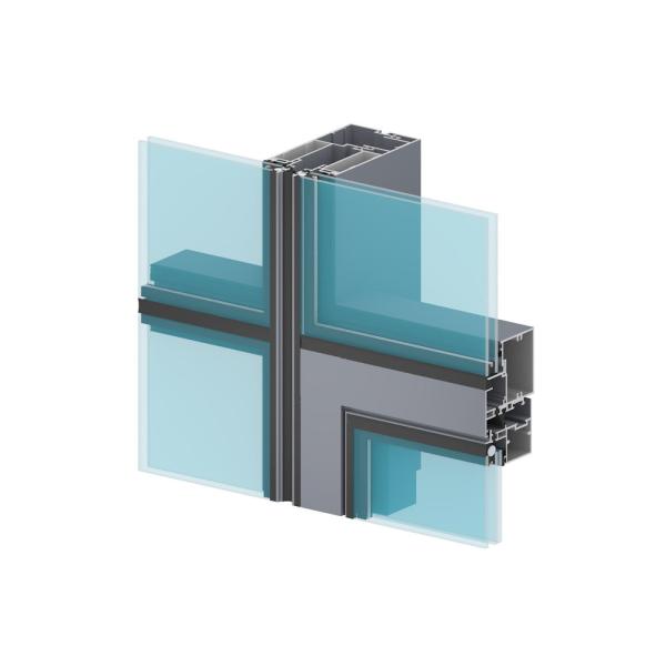 Unitized Aluminium Curtain Wall Profile Modern Design Elegant Appearance