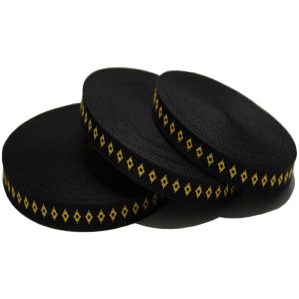 Customized Woven Jacquard Webbing 100% Polyester For Bag Strap