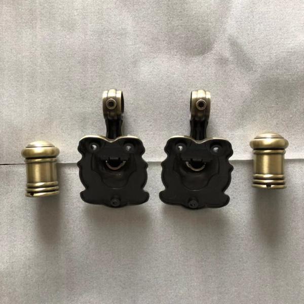 H057 Australia Style Metal Coffin Handles Zamak Fix bar handles