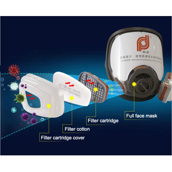 Full Face Respirator Gas Mask With Double Filters