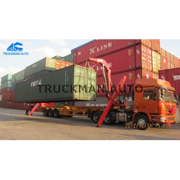 37 Tons Container Side Loader Trailer Q345 High Tensile Mn Steel For 20 Or 40 Feets