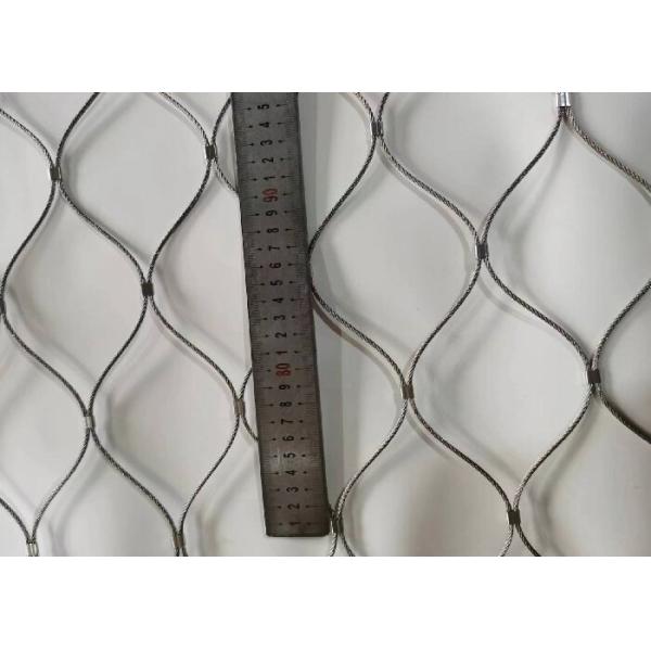 Customized Flexibility Stainless Steel Ferrule Cable Mesh Non Rusting For Fencing