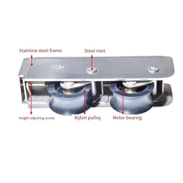 V Groove Double Wheels Gate Wheel for Heavy Duty Gate Made of 304 Stainless Steel