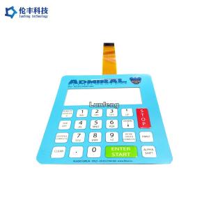 China Tactile Two Tails Waterproof Membrane Switch , LCD Window Membrane Touch Switch on sale