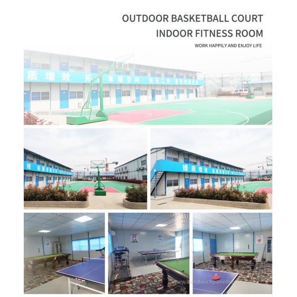 Construction Site Small Prefab Houses Good Weather Resistance Rainproof