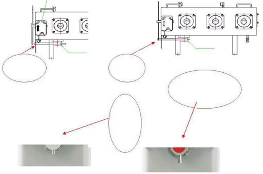 Electrical SF6 Gas Insulation Pole Mounted Switch , 3 Phase Linkage High Voltage Switch