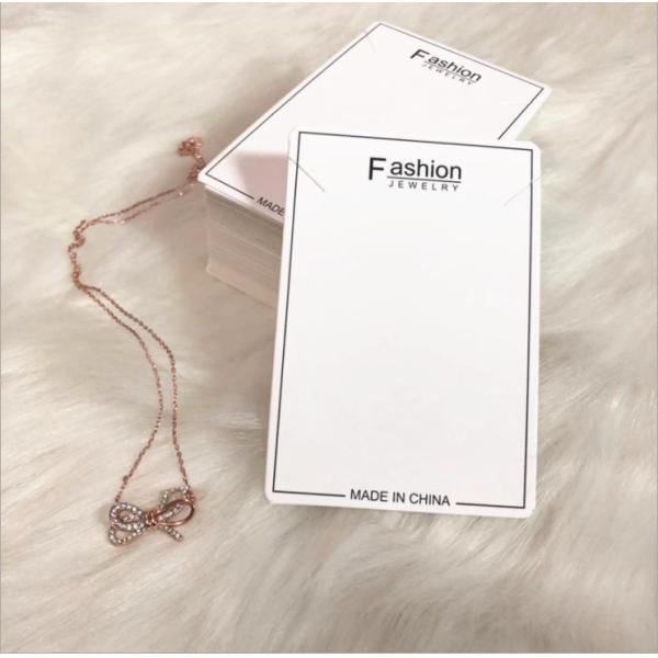 Custom Hot Stamping Logo Printed Necklace Earring Display Card with Hanging Earring Cards
