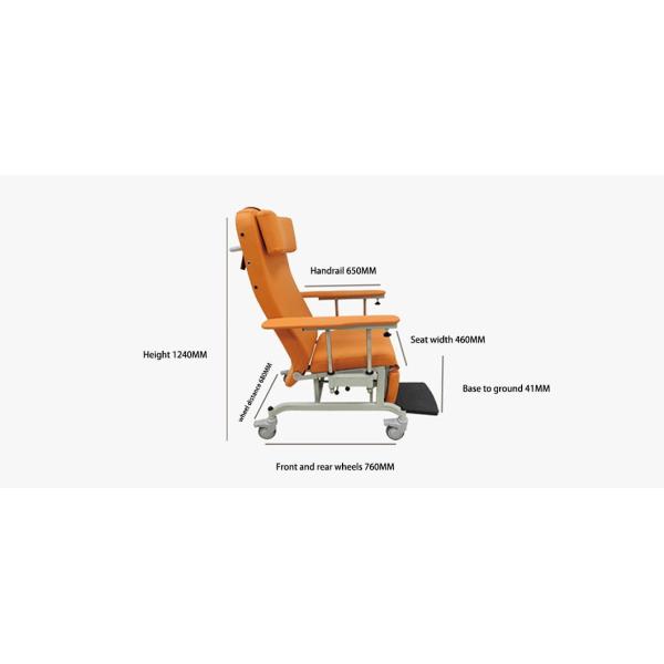 Adjustable Flat Hospital Blood Transfusion Chair