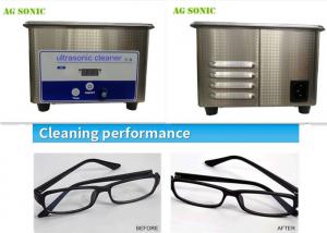 Buy cheap Home Use Sonic Wave Professional Ultrasonic Cleaner For Sunglasses / Eyeglasses product