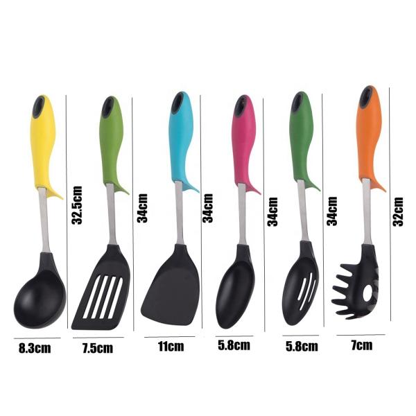 Sustainable Rotating Stand Kitchen Gadgets Nylon Kitchen Utensils Set with Performance