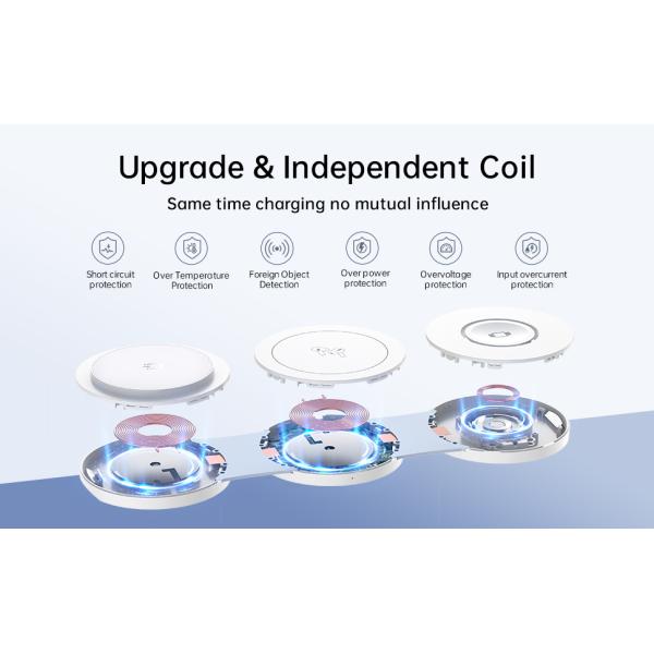 Foldable 3 In 1 Wireless Portable Mobile Charger Space Saving Magnetic Suction Charging
