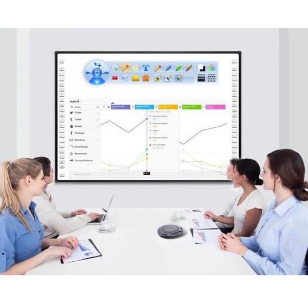 96" Infrared Interactive Whiteboard Ten Points Multitouch For Classrooms