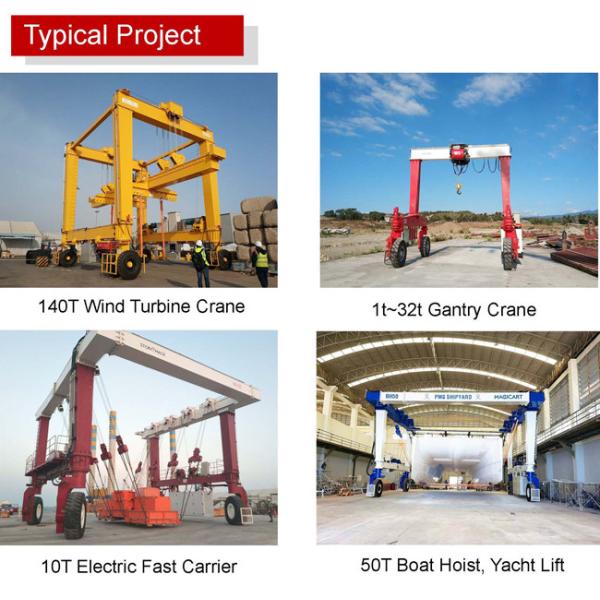 Large Vessels Boat Hoist Crane 10-800t Capacity High Performance