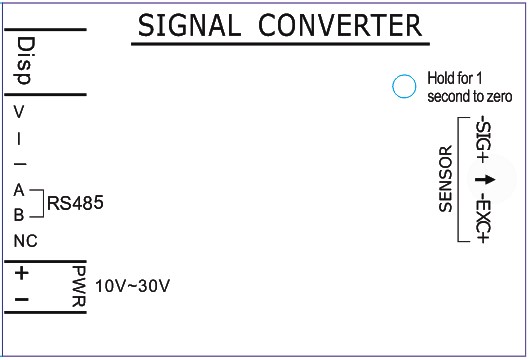 Working Temp. -10--70 degree Signal Converter Sensor Amplifier Transmitter 0-5V 0-10V 4-20mA RS485 Output