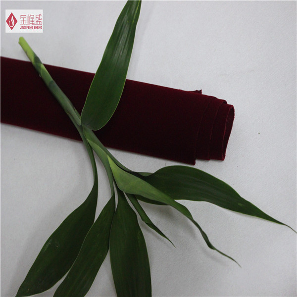 Soft Cotton Velvet Upholstery Fabric Flocked Anti-Static for Decoration