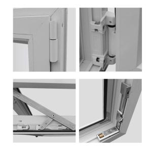 European Style Tilt and Turn UPVC Window Outward Swing