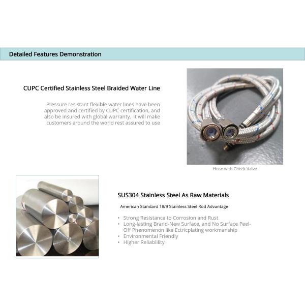 DC6V Stainless Steel Touchless Kitchen Faucet CUPC Hose Gooseneck Kitchen Mixer