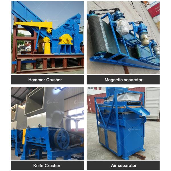 Carbon Steel Waste Electric Motor Stator Rotor Recycle Machine 1.5-5 Ton/day Capacity