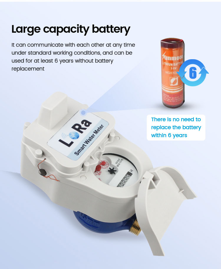 15mm Domestic Smart Digital Lora Remote Water Meter 3g Batch Control Water Meter