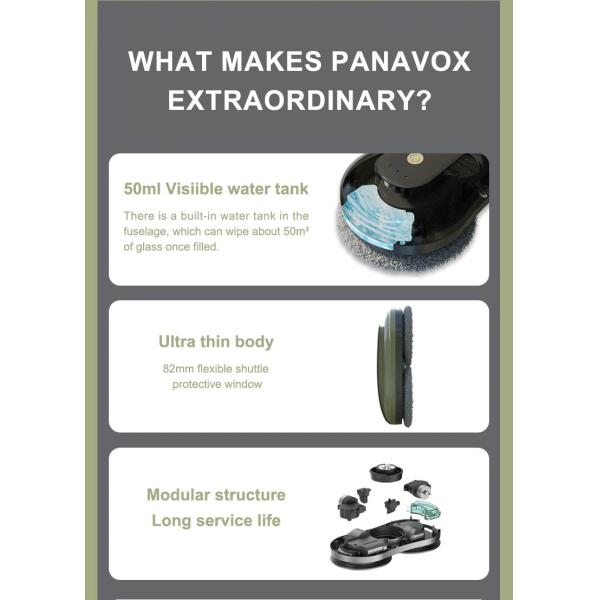 2024 Huidi 24V Anti-falling Control Robotic Window Washer with Remote App Control