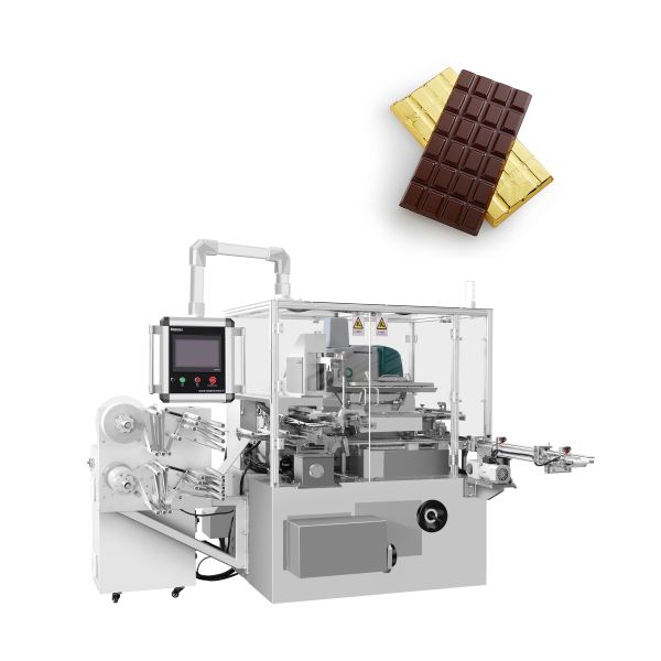 60ppm-80ppm Candy Bar Wrapping Machine Chocolate Bar Foil Wrapping Machine