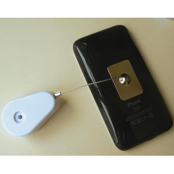 Teardrop Pullbox Anti Theft Tether with Adhesive Metal Plate Endfitting