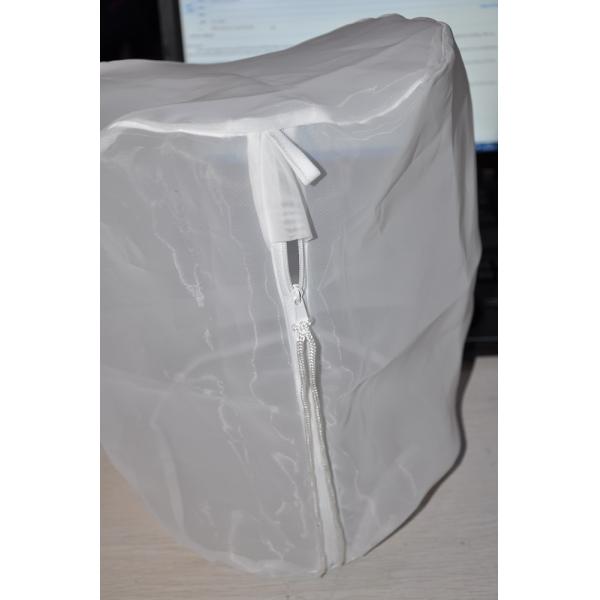 Food Grade Nut Milk Strainer Bag , Mesh Strainer Bag Plain Weave Low Elongation