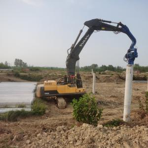 Buy cheap 10 Meter Coated Concrete Pile Driving Equipment Vibro Hammer For Solar Project product