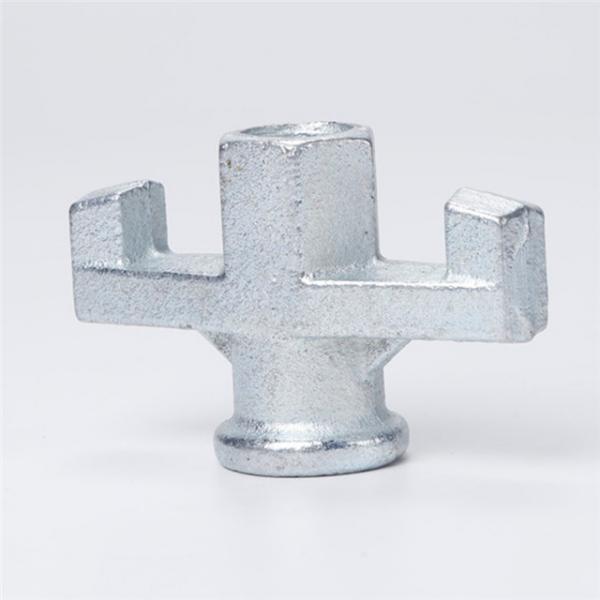 Quality 250kn 20mm Casting Iron Formwork Wing Nut Silver Color for sale
