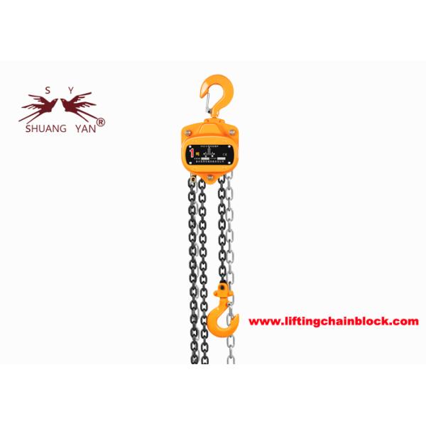 1000kg Vital Type Manual Chain Block 6mmHigh Performance Smooth Chain Pulling