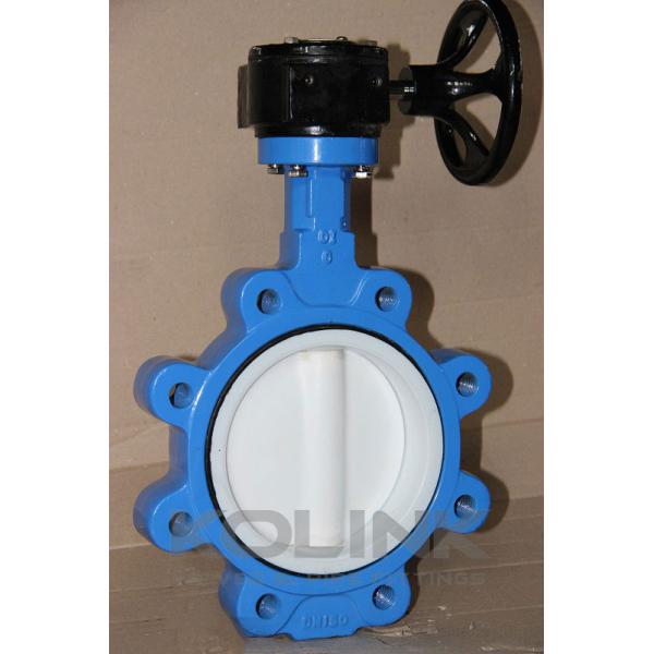 PTFE Lined Butterfly Valve 2-48 Inch Class150 Concentric Disc