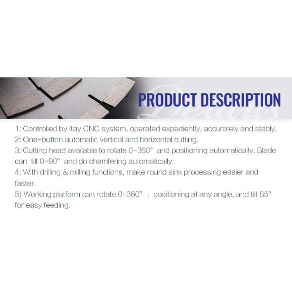 Mono-block Bridge Saw For Stone Marble Granite Quartz Sandstone Cutting 5800*3000*3000mm