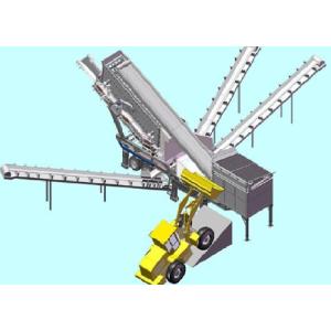 PF1214 Sand Crusher Machine Crawler Mobile Crushing Station 100mm