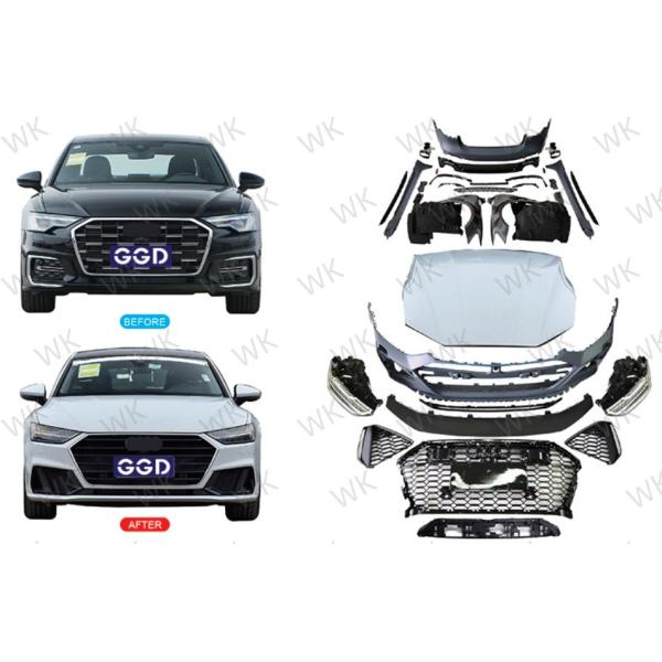 Audi A6 Body Parts Upgrade From 2019 - 2024 Up Tp Audi A7 2020 Body Kit Direct Fit