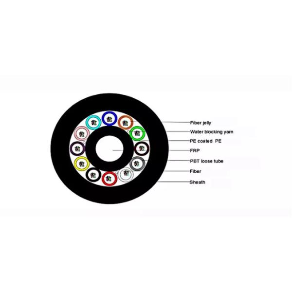 YTTX Fiber Optical Air Blown Micro Cable Single Mode 12 Core