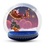 Transparent Inflatable Human Snow Globe Photo Booth With Blower EN71