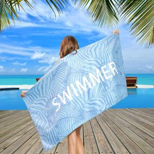 Buy cheap Soft And Patterned Printed Beach Towel With Transfer Printed Logo product