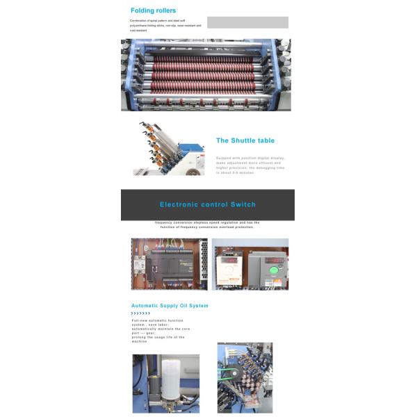 Commercial Booklet Paper Folding Device For Printing Electronic Cosmetics 2