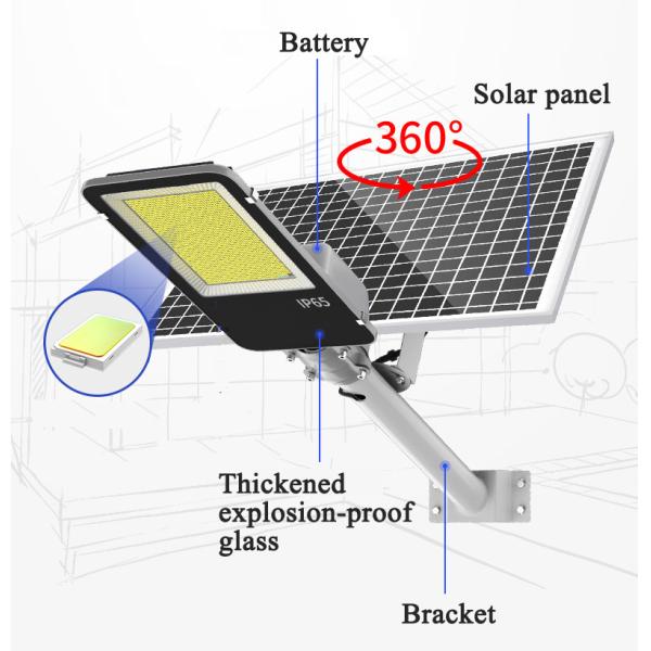 IP65 Rating Agricultural Equipment 2000W Led Solar Street Light Customization