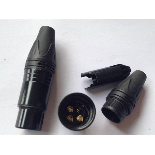 Cadmium Plating XLR Female Cable Connector 3 Pole Female Connector